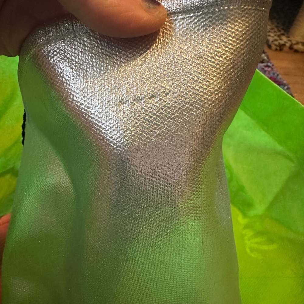 Zara Silver Strapless Women's Top - Picture 6 of 7